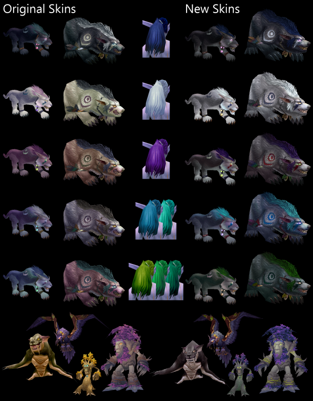 Troll Druid Forms Color Chart