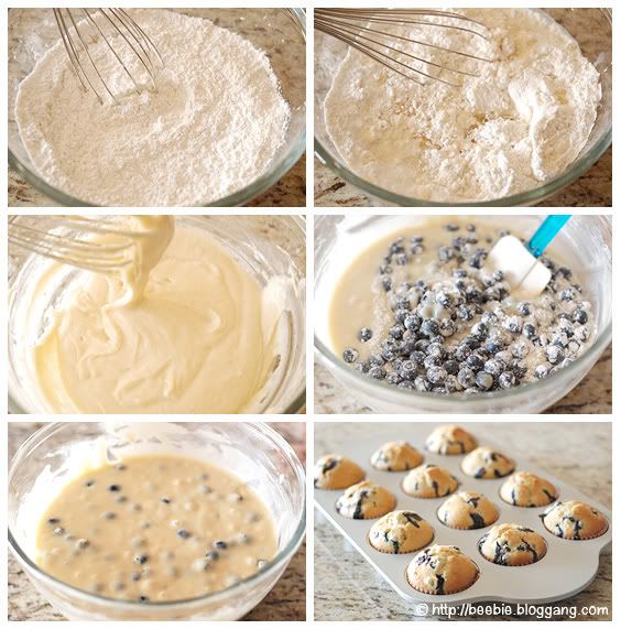 Blueberry Muffins step-by-step