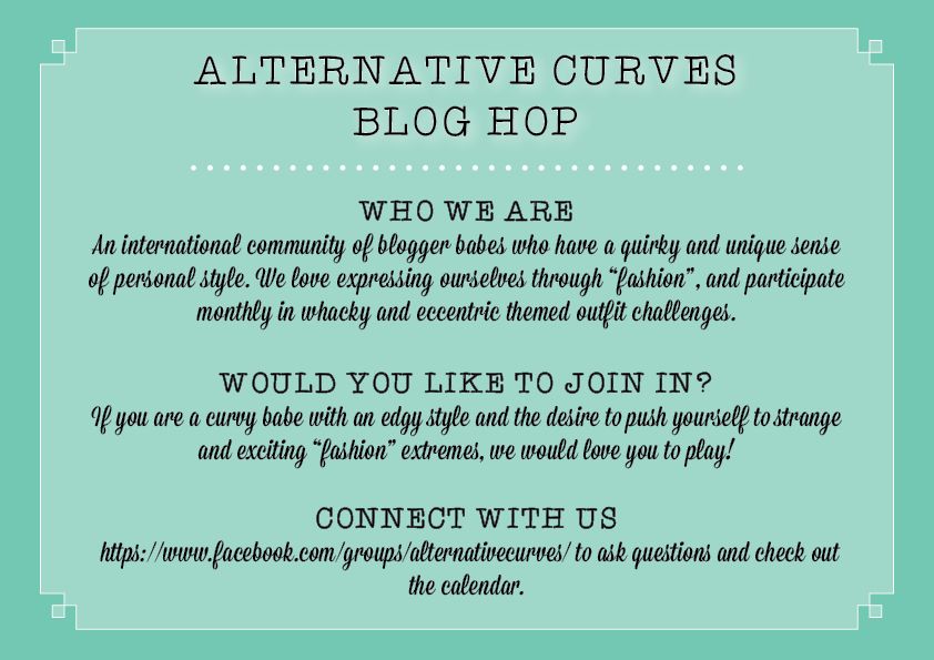 Alternative Curves Plus Size Style Blog Hop Themed Monthly Outfit Challenges