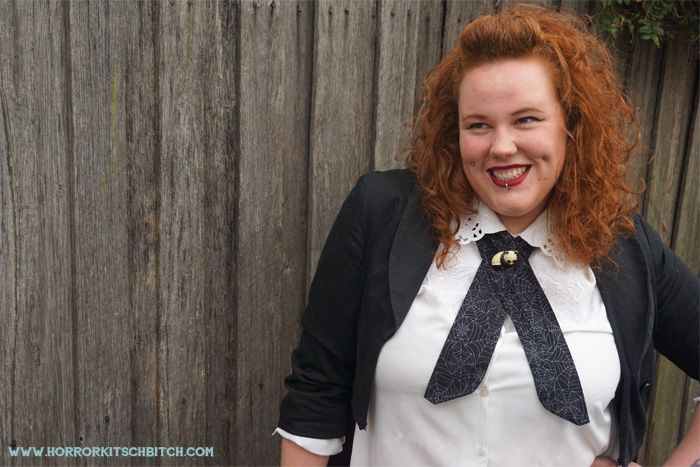 kobi jae horror kitsch bitch plus-size blog blogger aussie australian ootd chubby fat fatty girl tattooed tattooes zombie inked dimples vintage retro kawaii alternative curves fatbabe ps pinup effyourbeautystandards tess munster model melbourne secondhand thrifted body positive lose hate not weight redhead ginger thrifted secondhand green teddy girl gang badass