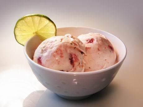 Guava Lime Cheesecake Ice Cream