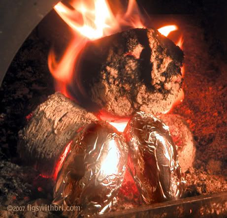 Potatoes in Wood Stove