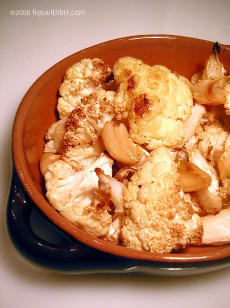 Roasted Cauliflower and Garlic