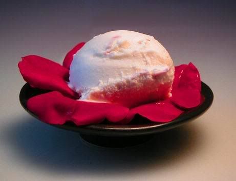 Organic Rose Vanilla Ice Cream