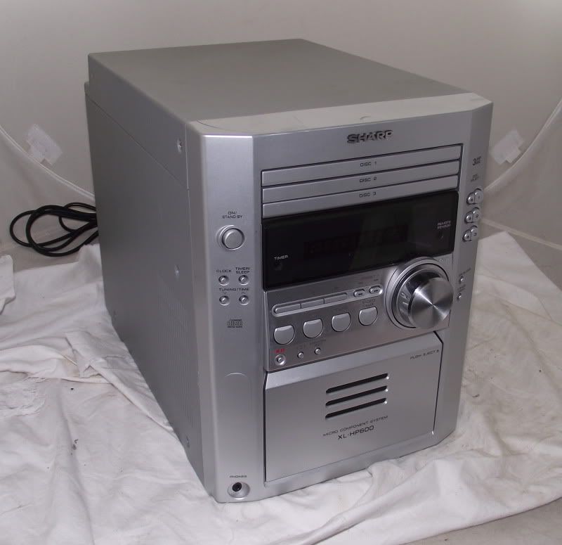 Sharp mini HiFi system 3 disc CD XLHP600 eBay