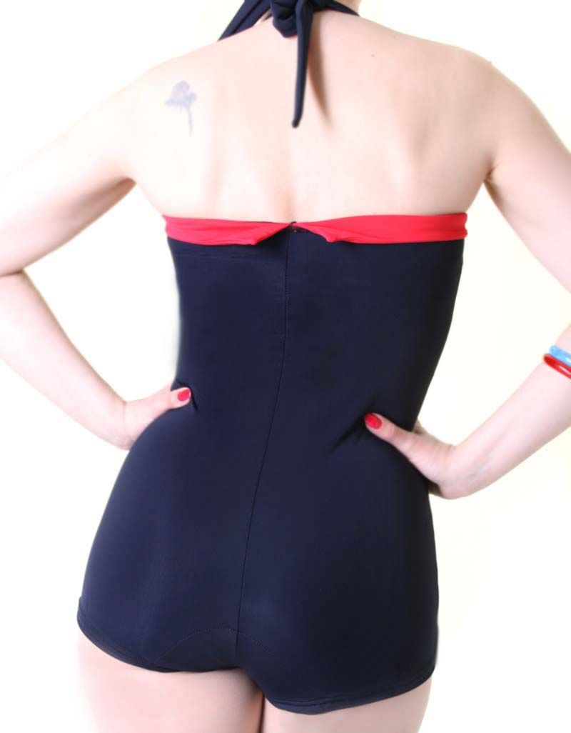 Sailor Uniform 50er Retro Rockabilly Badeanzug Swimsuit Ebay