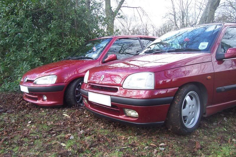 Re Mk1 clio's lowered drpped 55 on front and dont no what it is at back