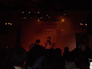 Beautiful voice began to fill the night