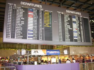 Terminal 1's departure board