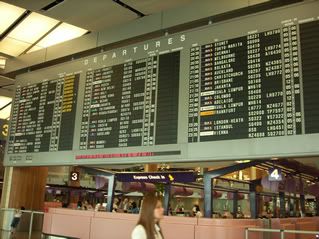 Terminal 2's departure board