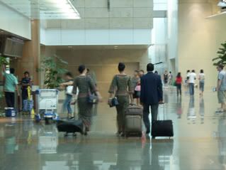 Preparing to serve people in the air