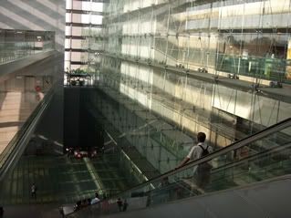 Down to the airport's MRT station