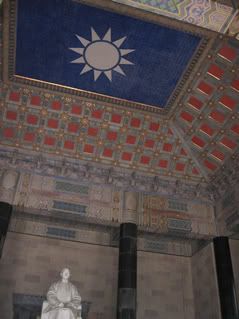 Kuomingtang's white sun symbol marking China's democracy
