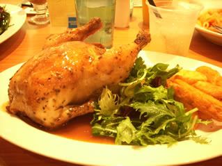 My spring chicken set & peach cooler