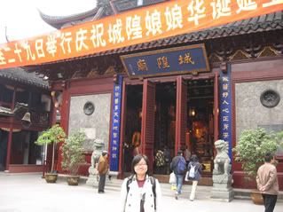 Myself in front of Chenghuang Miao