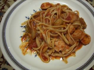 Mushroom sausage pasta