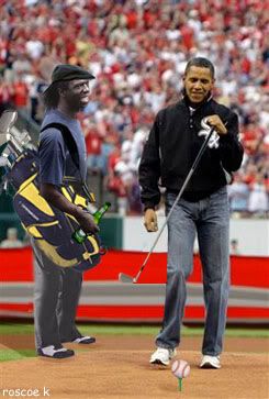 Obama Throw Golf