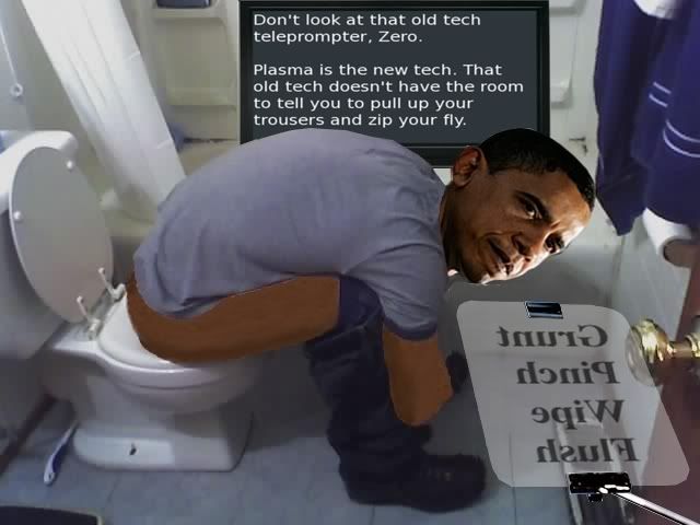 Obama Toilet Prompter