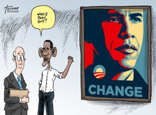 Obama No-Change Sign
