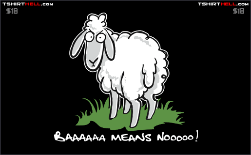 Baaa Means No!!