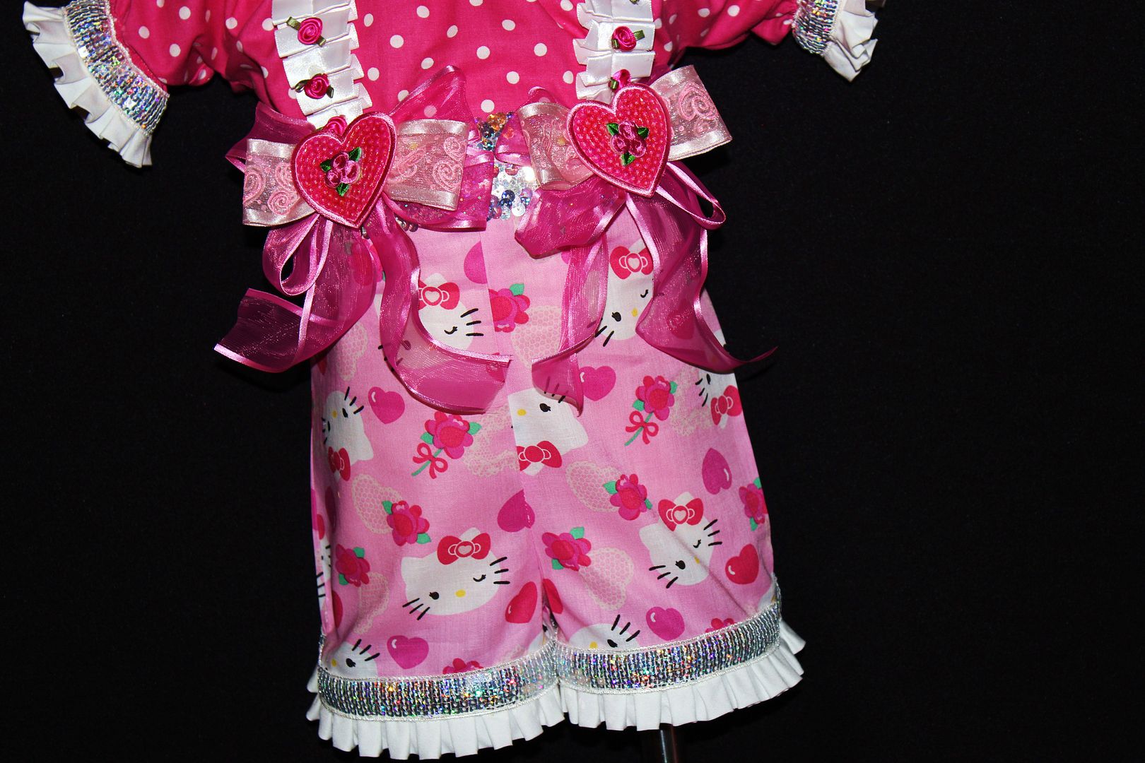 National Pageant Valentine Wear Ooc Wow Wear~bcb~glitz 12mths 2 Small 3