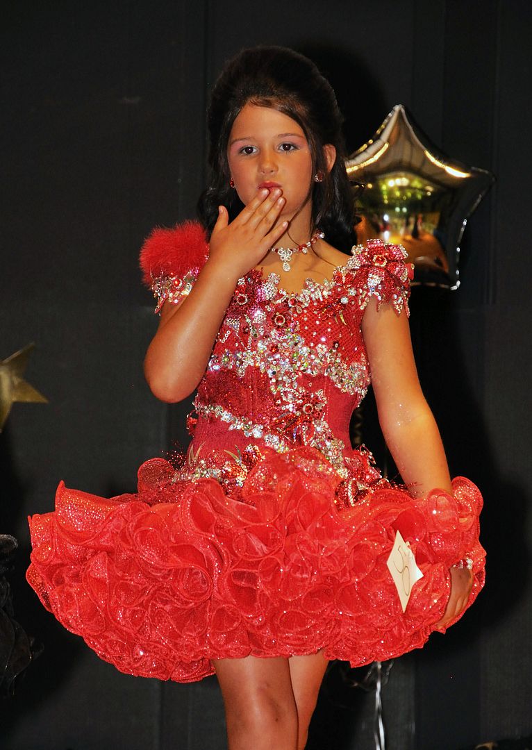 Red Glitz Pageant Dress