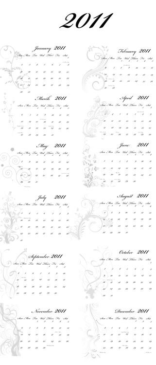 2011 daily calendar template. desktop calendar 2011 4x6 size