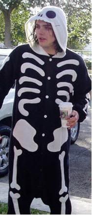 gerard way skeleton onesie amazon