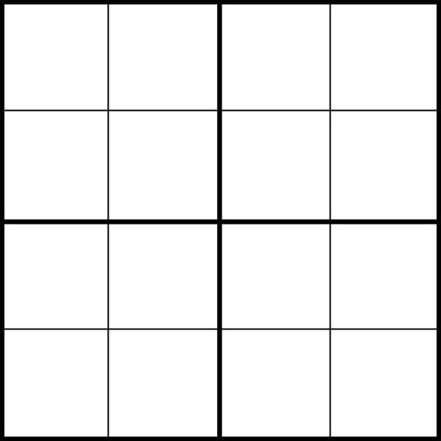 blank bingo grid 4x4