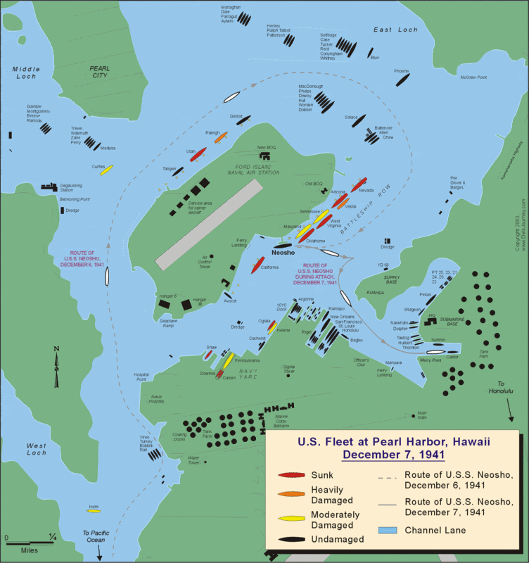 Pearl Harbor Map 1941