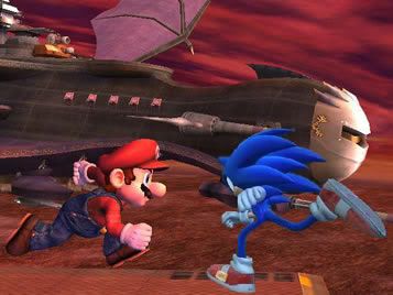 Sonic VS. Mario!