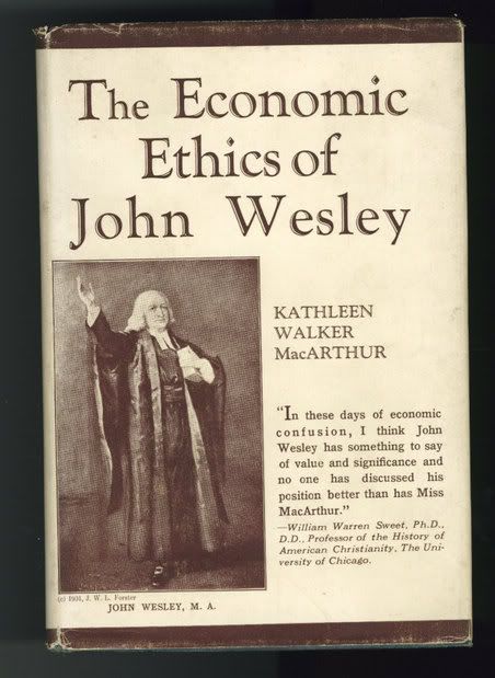 Image for The Economic Ethics of John Wesley