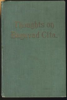 Image for Thoughts on Bagavad Gita. A Series of Twelve Lectures Read Before the Branch Theosophical Society Kumbhakonam.