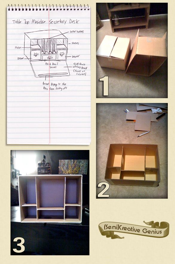Paper Mache Secretary Desk Drew Versak (semi)creative genius