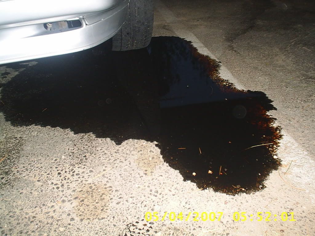 I need help. Massive oil leak.