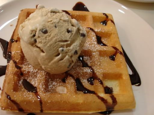 Waffle with Baileys CHocolate!