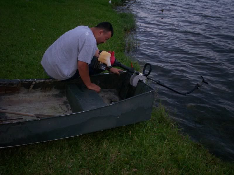 4stroke weedeater on his