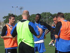 At the Valencia training facility