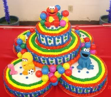Sesame Street Birthday Cakes