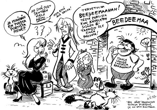 Bandes dessinées on sarjakuva ranskaksi.