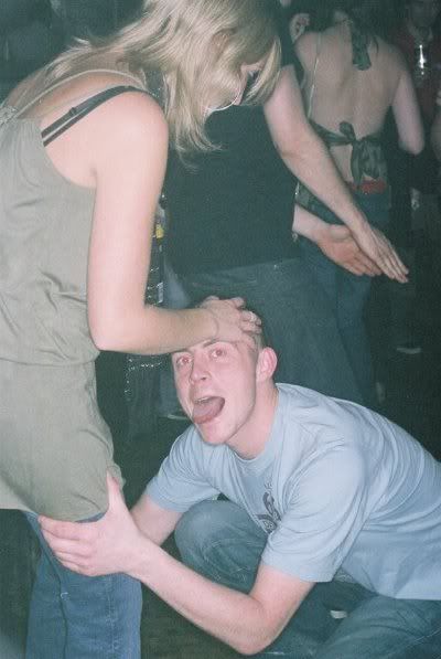 me trying to munch on my girlfriends pussy on a club dancefloor