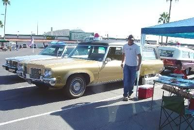 Davy Spurlock with Andy's '71 C/B Olds Combo