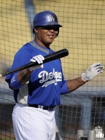 Andruw Jones No Andruw, you cant conduct an orchestra with a baseball bat.