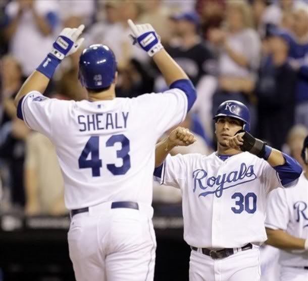 Shealy/Aviles Home run machine (and super-cool guy) Ryan Shealy and RoY candidate Mike Aviles have been a huge help in the Royals recent surge.