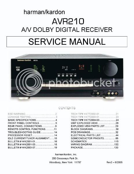 VINTAGE HARMAN KARDON SERVICE MANUALS AUDIO REPAIR PDF  