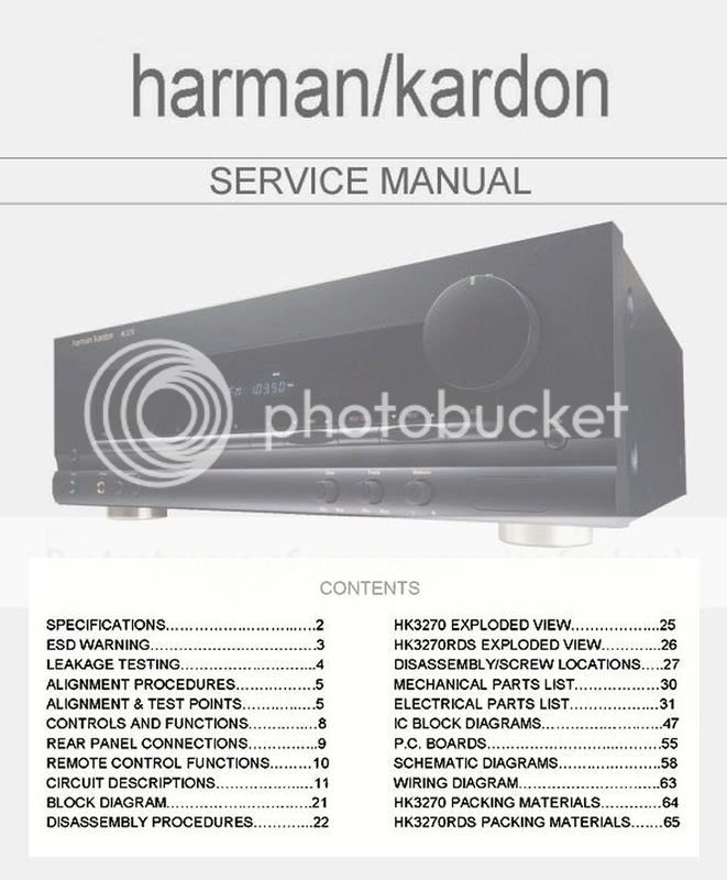 VINTAGE HARMAN KARDON SERVICE MANUALS AUDIO REPAIR PDF  