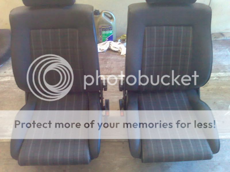 Mk2 Golf GTI front seats (mint bolsters)