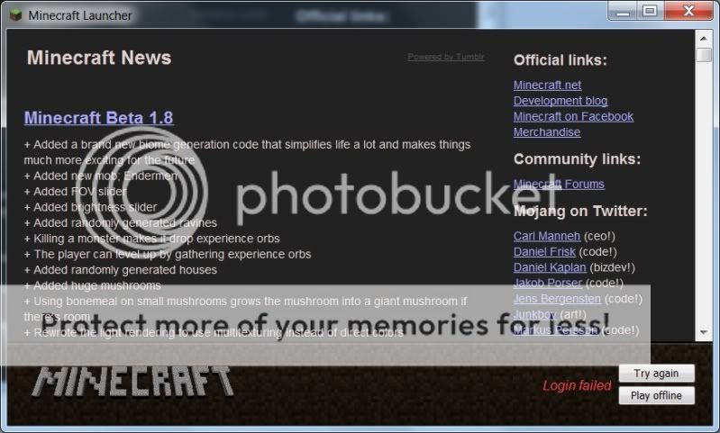 Can't log in Legacy Support Archive Minecraft Forum