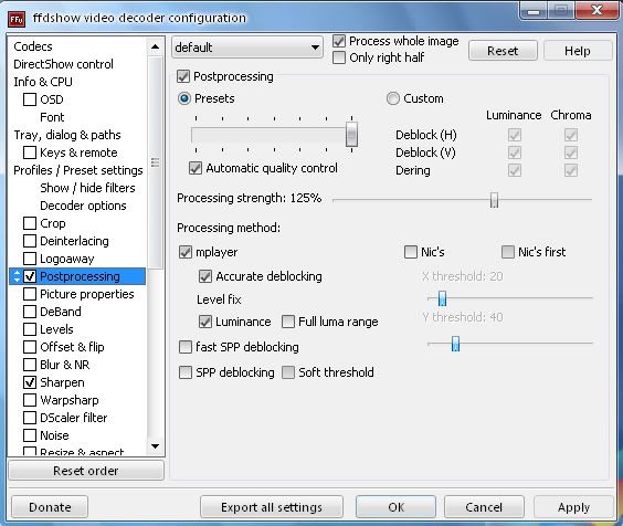 warpsharp settings